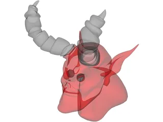 Demon Head 3D Model