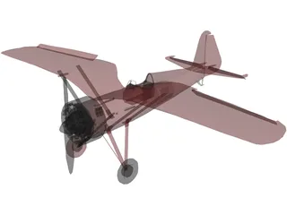 PZL P.11C 3D Model