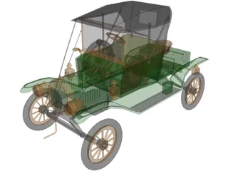 Ford T12 3D Model