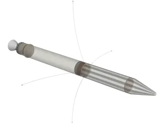 Explorer 1 Probe 3D Model