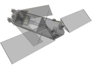 Iridium Constellation Satellite 3D Model