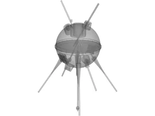 Luna 1 Probe 3D Model