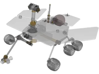 Mars Express Rover 3D Model