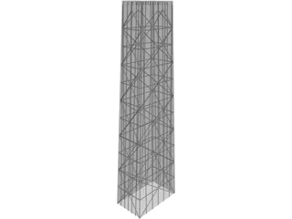 Hancock Tower, Chicago IL 3D Model
