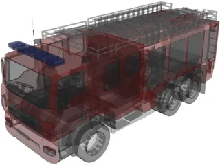 MAN TGL Fire Engine 3D Model