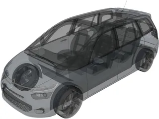 Citroen Grand C4 Picasso (2014) 3D Model