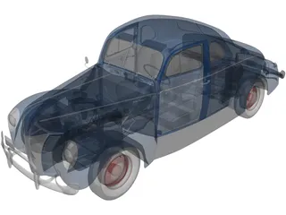 Ford Deluxe (1940) 3D Model