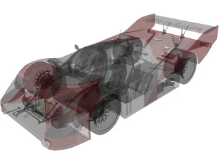 Porsche 956 (1983) 3D Model