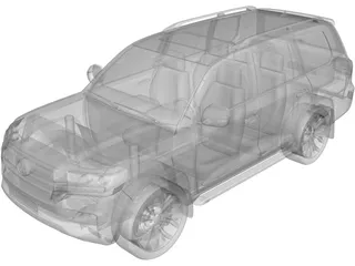 Toyota Land Cruiser 200 (2016) 3D Model