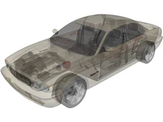 Jaguar XJR (2004) 3D Model