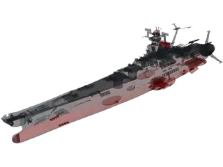 Space Battleship Yamato 3D Model