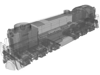Diesel Locomotive TEM2 3D Model