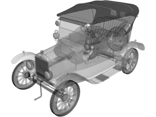 Ford Model T (1924) 3D Model