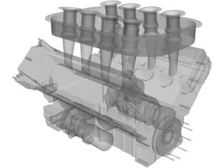 Mugen Eengine LMP1 Series 3D Model