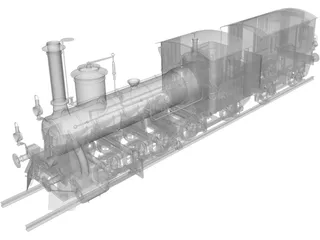 Train Locomotive 3D Model