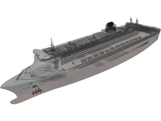 RMS Queen Mary 2 3D Model