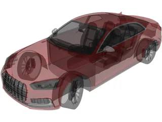 Audi S5 Coupe (2017) 3D Model