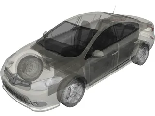 Renault Fluence (2013) 3D Model