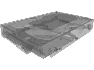 WD Caviar Black HDD 3D Model