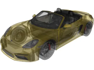 Porsche 718 Boxster (2017) 3D Model