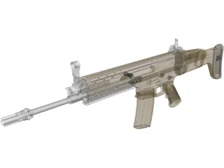 FN SCAR L 3D Model