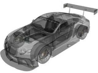 Bentley Continental GT3 (2014) 3D Model