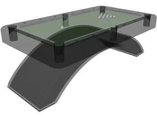 Pool Table 3D Model