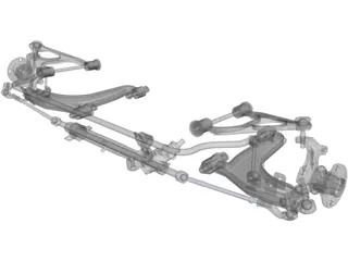Mazda Miata Suspension 3D Model