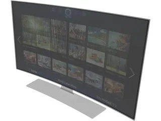 Samsung TV Curved 3D Model