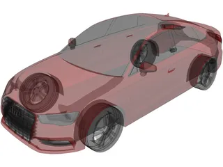 Audi A3 Sedan 2.0 TFSI (2015) 3D Model