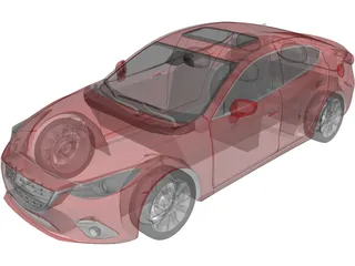 Mazda 3 Sedan (2014) 3D Model