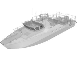 Navy Coastal Patrol Boat 3D Model