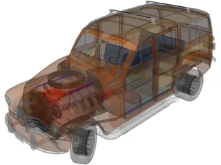 Chevrolet Woody (1947) 3D Model