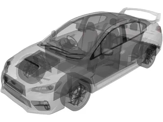 Subaru WRX STI Type S (2015) 3D Model