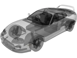 Toyota Supra RZ (1997) 3D Model