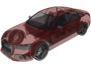 Audi RS6 Sedan (2015) 3D Model
