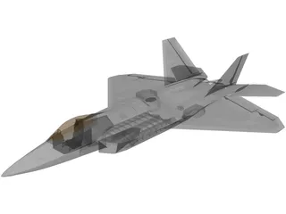 F-22 Raptor 3D Model