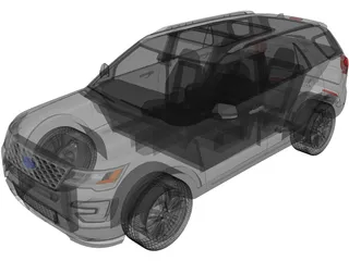 Ford Explorer (2016) 3D Model