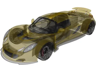 Hennessey Venom GT (2012) 3D Model