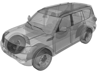 Nissan Patrol (2011) 3D Model