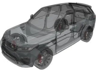 Land Rover Range Rover Sport SVR 3D Model