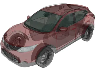 Nissan Qashqai (2014) 3D Model
