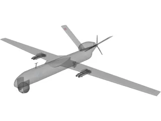 Anka Turkish UAV 3D Model