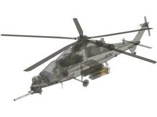 T-129 ATAK Helicopter 3D Model