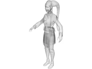 Jedi Twilek Padawan 3D Model