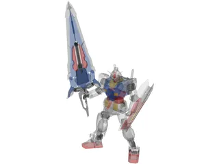 RX-78 Gundam Mobile Suit 3D Model