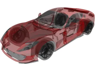 Ferrari 812 Superfast (2015) 3D Model