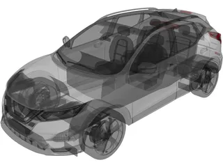 Nissan Qashqai (2017) 3D Model