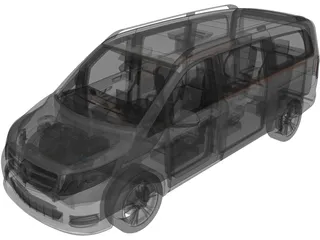 Mercedes-Benz V250 Bluetec 3D Model