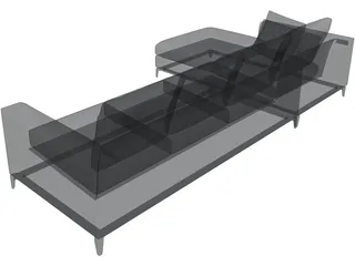 Minotti Anderson Sofa 3D Model